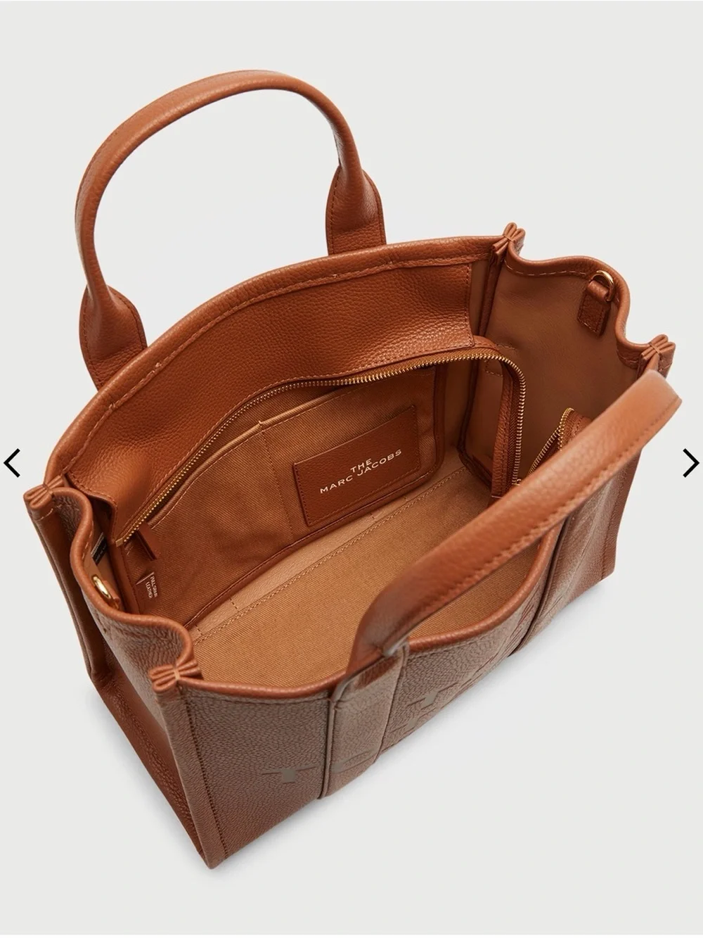 THE LEATHER MEDIUM TOTE BAG by Marc Jacobs